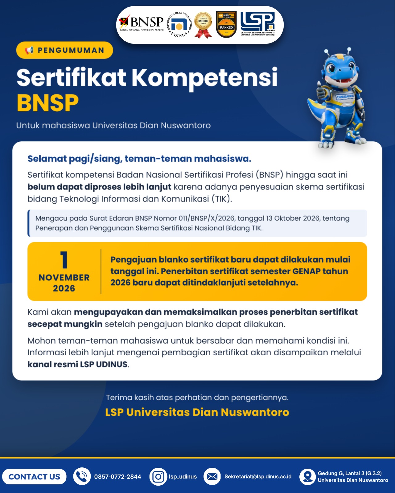 Pengumuman!